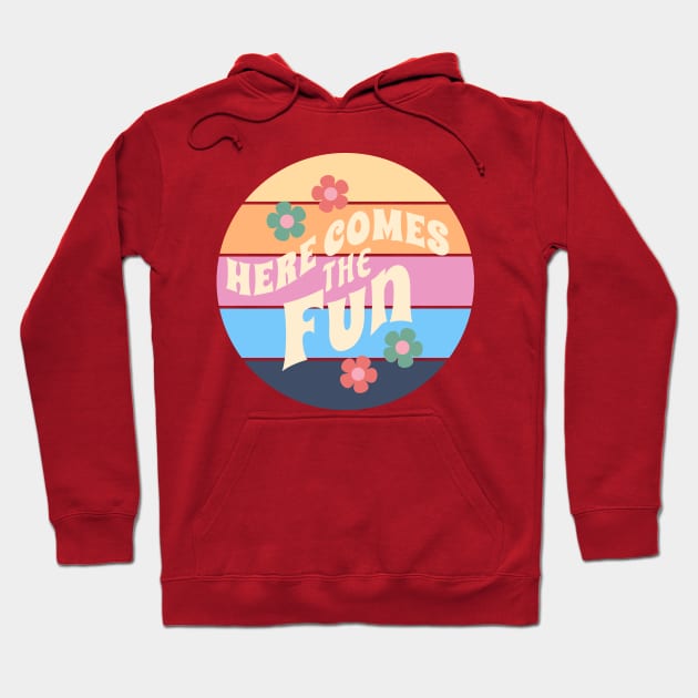 Here Comes the Fun Hoodie by Blended Designs